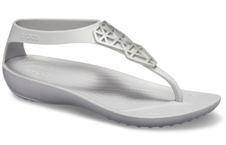 Lookbook (Women) Crocs Flip-Flops 'Grey Comfort' 205600-00N