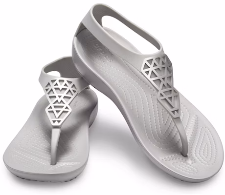 (W) Selipar Crocs 'Grey Comfort' 205600-00N Shop (W) Selipar Crocs 'Grey Comfort' 205600-00N