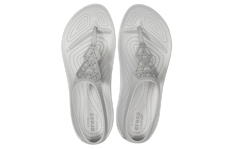 Purchase (Women) Crocs Flip-Flops 'Grey Comfort' 205600-00N