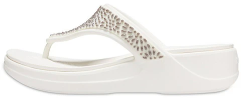 (Women) Crocs Flip-Flops 'White' 206343-174 (Women) Crocs Flip-Flops 'White' 206343-174