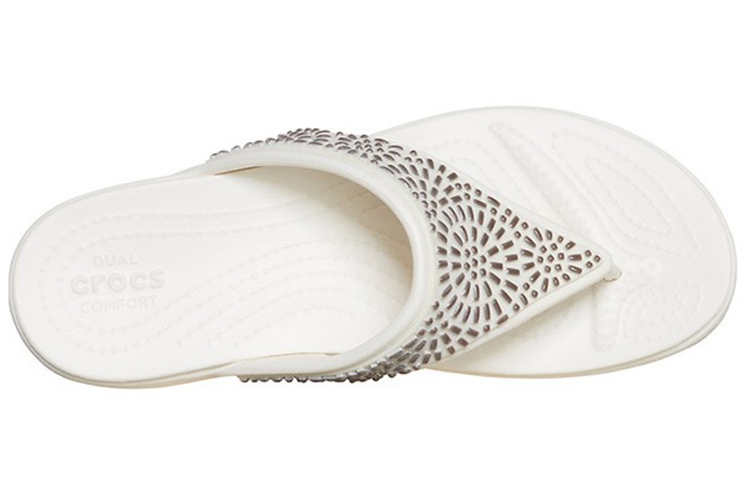 Purchase (Women) Crocs Flip-Flops 'White' 206343-174