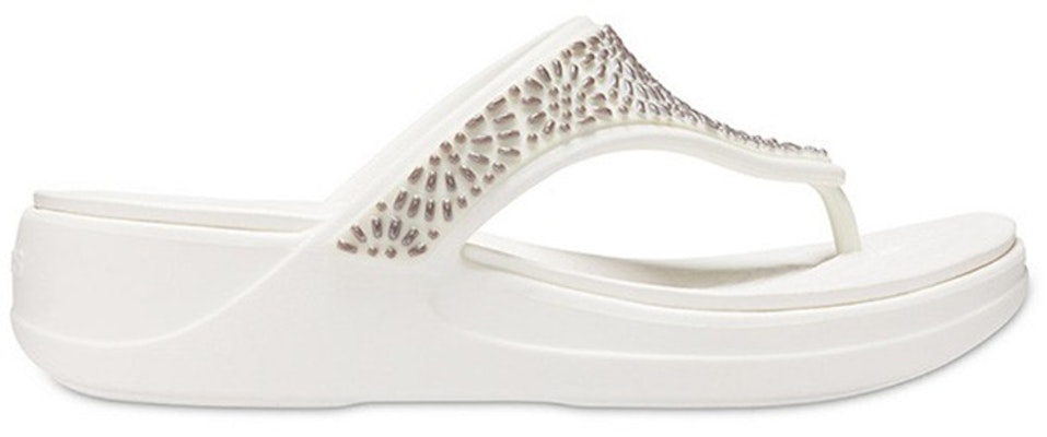 (Women) Crocs Flip-Flops 'White' 206343-174 Order (Women) Crocs Flip-Flops 'White' 206343-174
