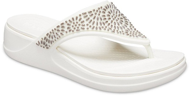 (Women) Crocs Flip-Flops 'White' 206343-174 Lookbook (Women) Crocs Flip-Flops 'White' 206343-174