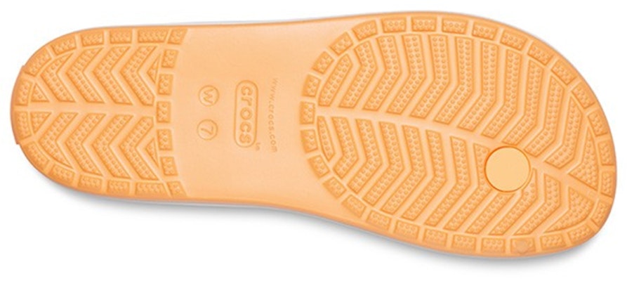 (Women) Crocs Flip-Flops Orange 206100-801 Details for (Women) Crocs Flip-Flops Orange 206100-801