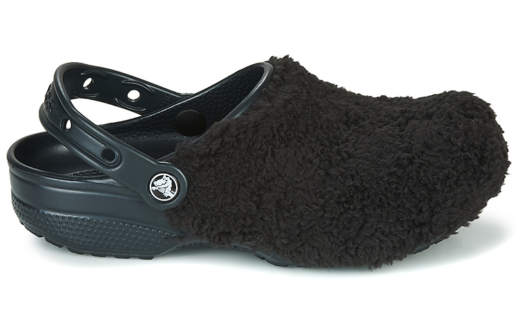Order (Women) Crocs Fuzz Mania Clog 'Black' 206625-001