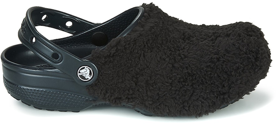Crocs 卡駱馳 Fuzz Mania Clog 暖絨拖鞋 女款 黑色 Order Crocs 卡駱馳 Fuzz Mania Clog 暖絨拖鞋 女款 黑色