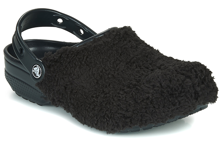 Purchase (Women) Crocs Fuzz Mania Clog 'Black' 206625-001