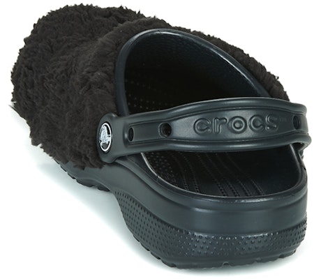 Crocs 卡駱馳 Fuzz Mania Clog 暖絨拖鞋 女款 黑色 Details for Crocs 卡駱馳 Fuzz Mania Clog 暖絨拖鞋 女款 黑色