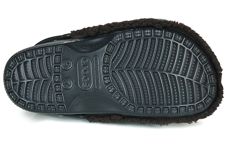 Sizing (Women) Crocs Fuzz Mania Clog 'Black' 206625-001