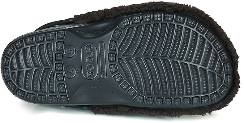 Crocs 卡駱馳 Fuzz Mania Clog 暖絨拖鞋 女款 黑色 Sizing Crocs 卡駱馳 Fuzz Mania Clog 暖絨拖鞋 女款 黑色