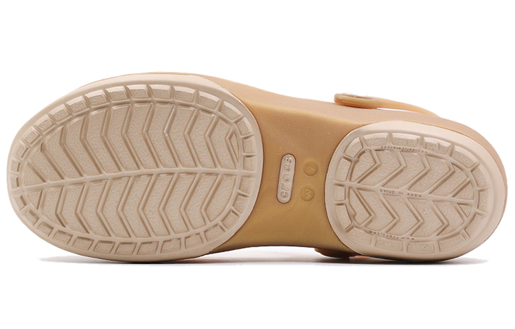 Shop (W) Crocs 金色凉鞋 204939-277