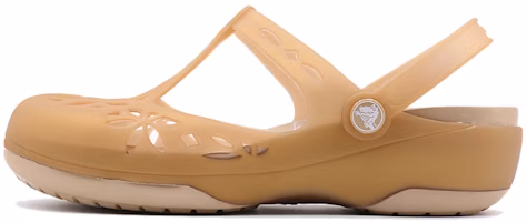(Women) Crocs Gold Color Sandals 204939-277 (Women) Crocs Gold Color Sandals 204939-277