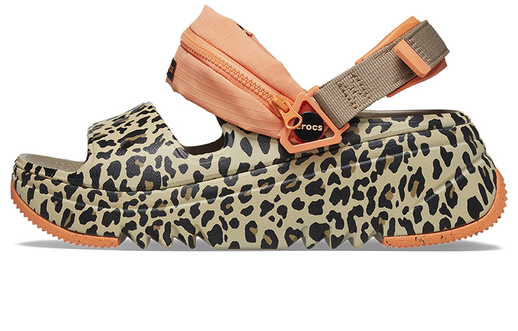 (Women) Crocs Hiker Xscape Animal Sandals 'Khaki Leopard' 208611-2BY
