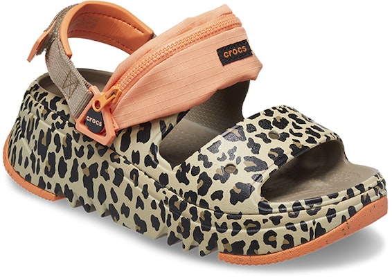 (Women) Crocs Hiker Xscape Animal Sandals 'Khaki Leopard' 208611-2BY Details for (Women) Crocs Hiker Xscape Animal Sandals 'Khaki Leopard' 208611-2BY