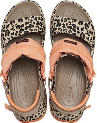(Women) Crocs Hiker Xscape Animal Sandals 'Khaki Leopard' 208611-2BY Cheap (Women) Crocs Hiker Xscape Animal Sandals 'Khaki Leopard' 208611-2BY
