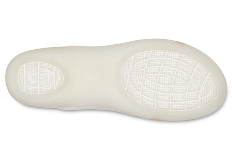 Purchase (Women) Crocs II Flat White Orange Sandals 204912-12U