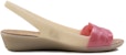 (W) Crocs Isabella 'Beige Pink' Warna Krim/ Merah Jambu 204774-16I