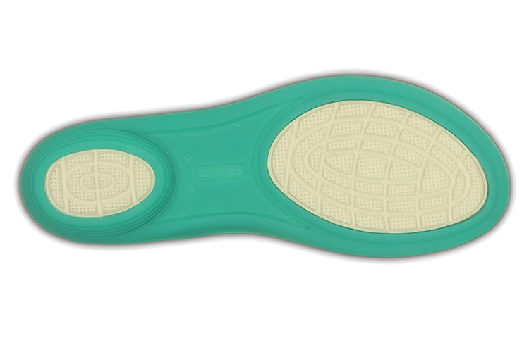 Sizing Crocs Isabella 輕便防水休閒露趾涼鞋 女款 海島綠