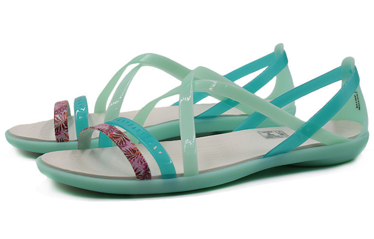 Lookbook (W) Crocs Isabella 条带凉鞋 'Ice Green' 205150-35I