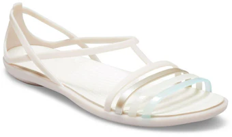 Lookbook Crocs卡駱馳 伊莎貝拉 簡約舒適束帶運動涼鞋 女款 白色