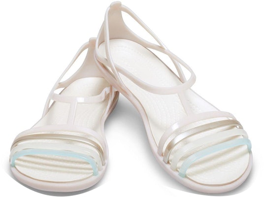 (Women) Crocs Isabella Strappy Sandal 'White Comfort' 202465-6PM Shop (Women) Crocs Isabella Strappy Sandal 'White Comfort' 202465-6PM