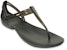 (W) Crocs Isabella T-strap 'Sandal Sukan Hitam' 202467-001