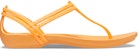 (W) Crocs Isabella T-Strap 'Orange Comfort Sport' Dalam Warna Oren Selesa Sukan 202467-801