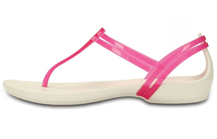 (Women) Crocs Isabella T-Strap 'Red White' 202467-62E
