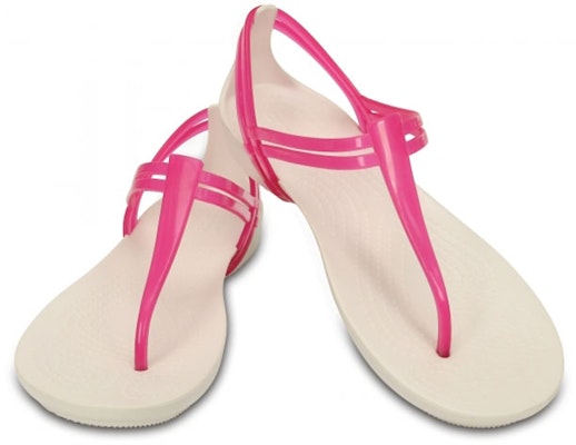 (Women) Crocs Isabella T-Strap 'Red White' 202467-62E Lookbook (Women) Crocs Isabella T-Strap 'Red White' 202467-62E