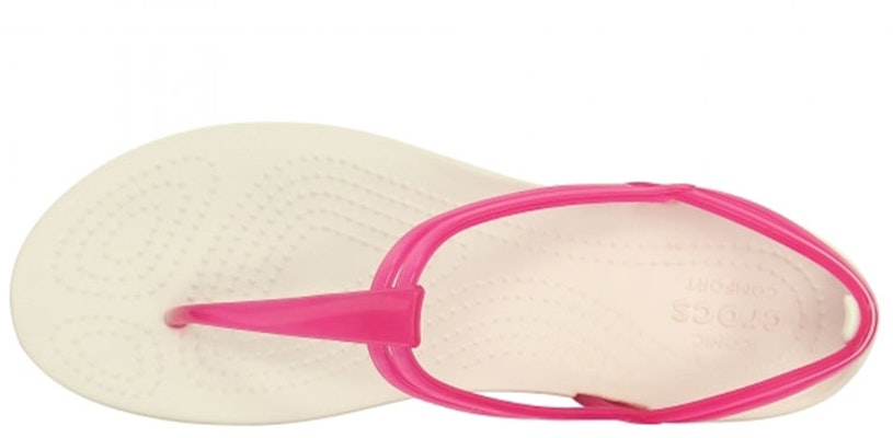 (Women) Crocs Isabella T-Strap 'Red White' 202467-62E Shop (Women) Crocs Isabella T-Strap 'Red White' 202467-62E