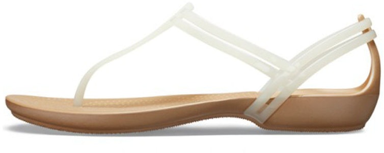 (W) Crocs Isabella T型带凉鞋 '白色棕色' 202467-13S Buy (W) Crocs Isabella T型带凉鞋 '白色棕色' 202467-13S
