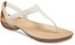(W) Crocs Isabella T-strap 'Putih Coklat' 202467-13S