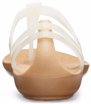 (Women) Crocs Isabella T-strap 'White Brown' 202467-13S Details for (Women) Crocs Isabella T-strap 'White Brown' 202467-13S