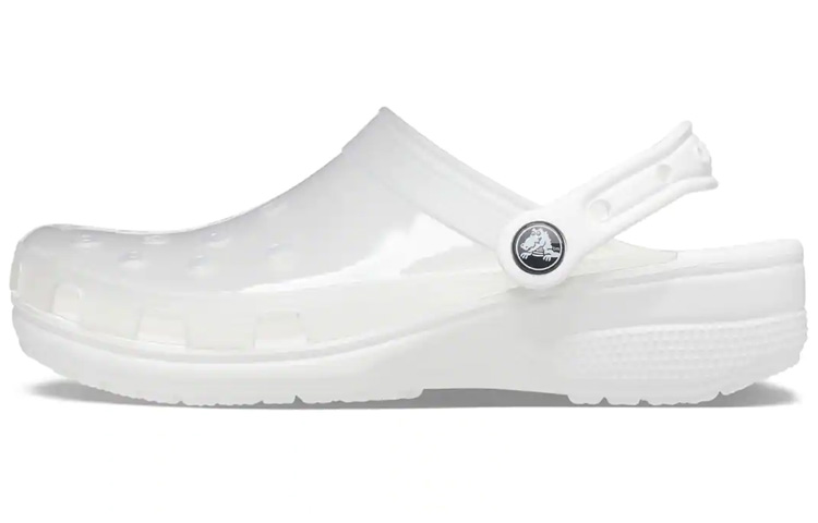 (Women) Crocs Jelly Crocs Transparent Unisex White Sandals 206908-100