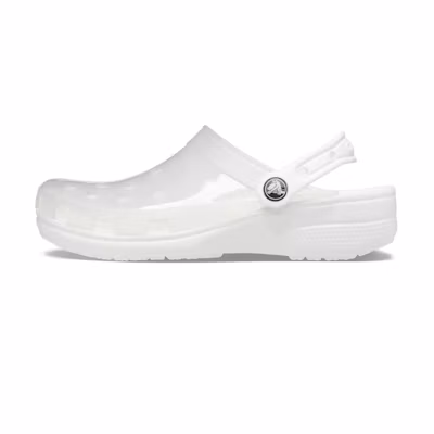 (W) Crocs Jelly Crocs Transparent Unisex White Sandals