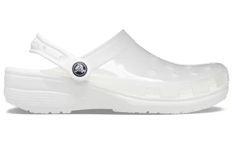 Lookbook Crocs 果凍克駱格 透明洞洞涼鞋 男女同款 白色