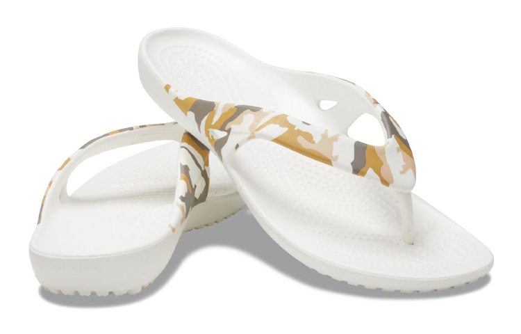 Shop (Women) Crocs Kadee 2 Printed Flip 'White Casual' 206866-960