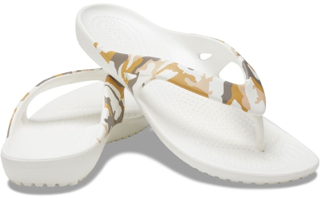 Crocs Kadee 2 印花簡約休閒人字拖鞋 女款 白色 Shop Crocs Kadee 2 印花簡約休閒人字拖鞋 女款 白色