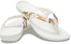 Shop (W) Crocs Kadee 2 Flip Cetak 'Putih Kasual' 206866-960