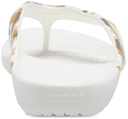 Crocs Kadee 2 印花簡約休閒人字拖鞋 女款 白色 Details for Crocs Kadee 2 印花簡約休閒人字拖鞋 女款 白色