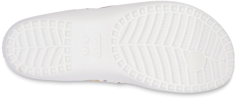 Crocs Kadee 2 印花簡約休閒人字拖鞋 女款 白色 Sizing Crocs Kadee 2 印花簡約休閒人字拖鞋 女款 白色