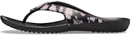 (W) Crocs Kadee 2 Selipar Cetak 'Floral Hitam' 205998-97J
