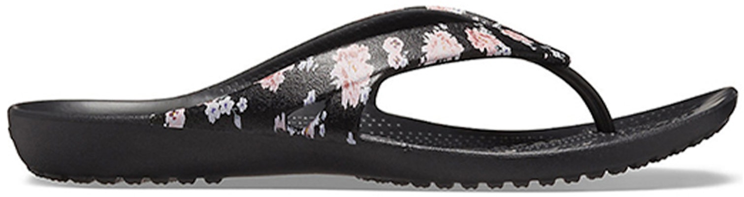 (W) Crocs Kadee 2 Flip Flops Cetak Bunga 'Floral Hitam' 205998-97J Order (W) Crocs Kadee 2 Flip Flops Cetak Bunga 'Floral Hitam' 205998-97J