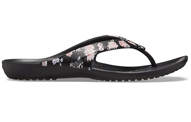 Order (Women) Crocs Kadee 2 Printed Flip Flops 'Floral Black' 205998-97J