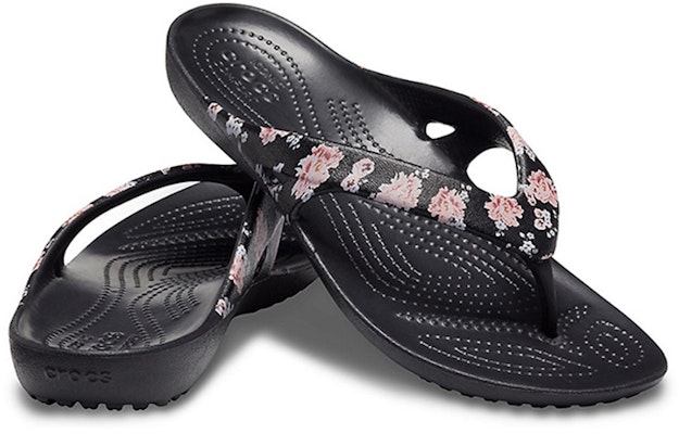 (Women) Crocs Kadee 2 Printed Flip Flops 'Floral Black' 205998-97J Shop (Women) Crocs Kadee 2 Printed Flip Flops 'Floral Black' 205998-97J