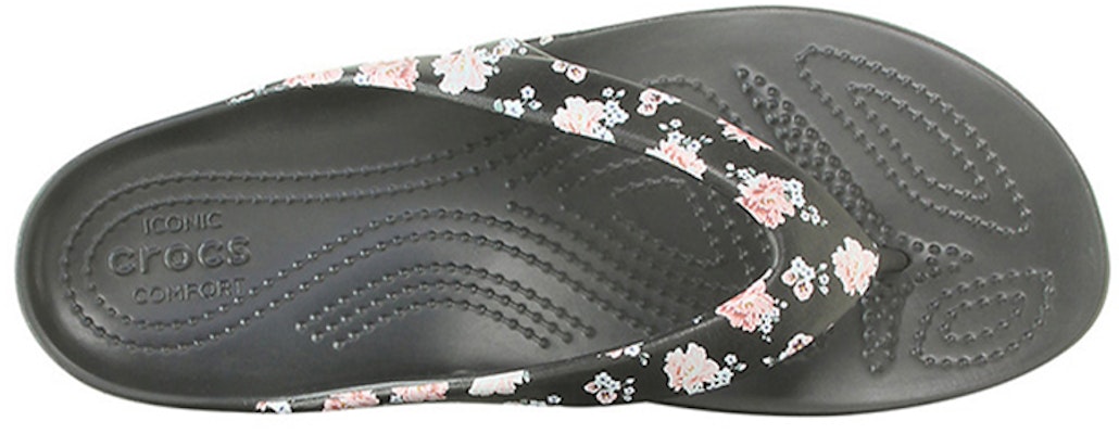 (Women) Crocs Kadee 2 Printed Flip Flops 'Floral Black' 205998-97J Purchase (Women) Crocs Kadee 2 Printed Flip Flops 'Floral Black' 205998-97J