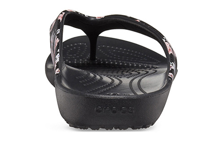 Details for (Women) Crocs Kadee 2 Printed Flip Flops 'Floral Black' 205998-97J