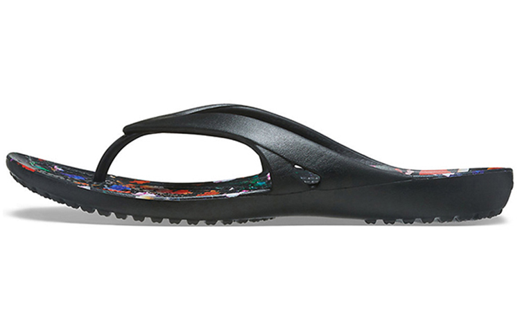 (Women) Crocs Kadee 2 Printed Flip Minimalistic Casual Flip-Flops Black 206866-001
