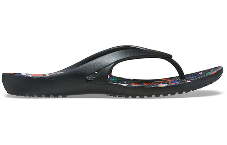 Order (W) Crocs Kadee 2 印花简约休闲人字拖 黑色 206866-001