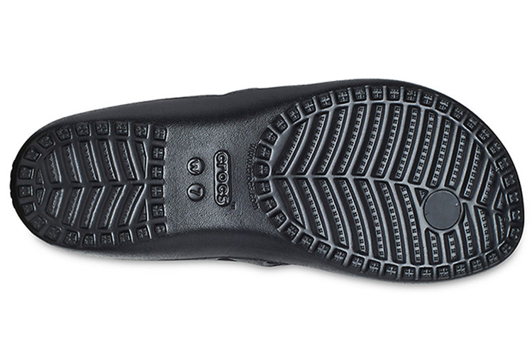 Sizing (W) Crocs Kadee 2 印花简约休闲人字拖 黑色 206866-001